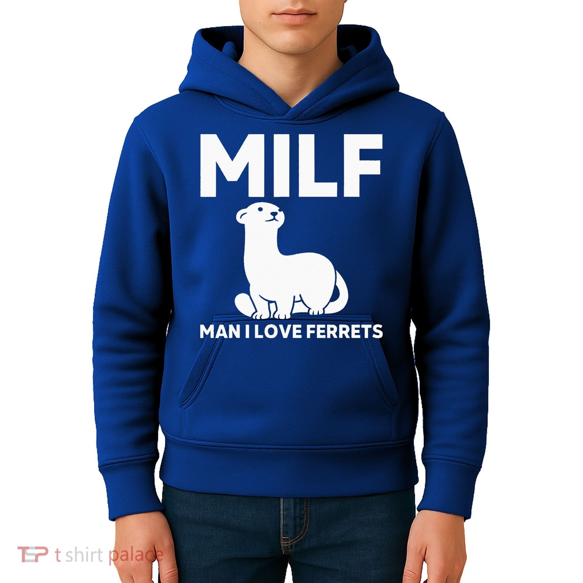 MILF Man I Love Ferrets Funny Ferret Kids Hoodie