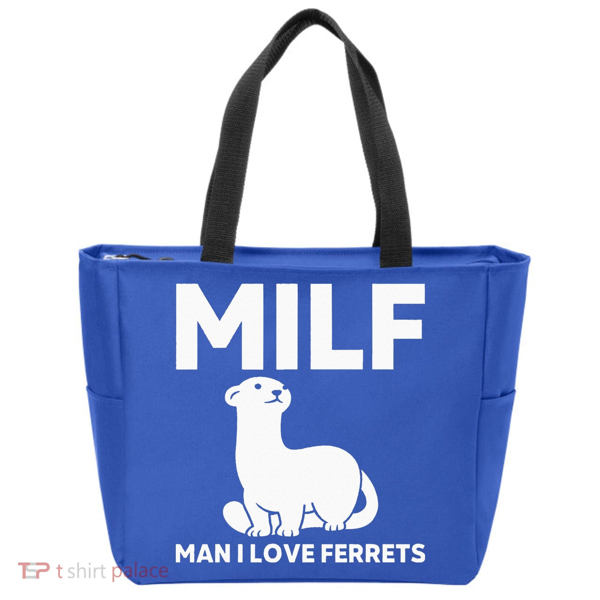 MILF Man I Love Ferrets Funny Ferret Tote Bag