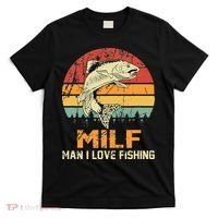 Milf Man I Love Fishing Funny Fish Vintage Outfit T-Shirt thumb 0