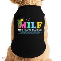 MILF Man I Love Florida Beach Summer Vacation Palm Tree Doggie Tank thumb 0