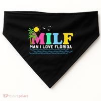 MILF Man I Love Florida Beach Summer Vacation Palm Tree USA-Made Doggie Bandana thumb 0