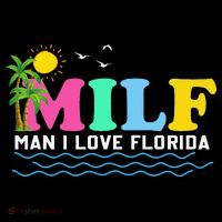 MILF Man I Love Florida Beach Summer Vacation Palm Tree Women's Hoodie thumb 2