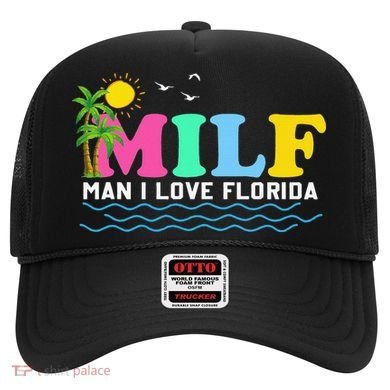 MILF Man I Love Florida Beach Summer Vacation Palm Tree Hat
