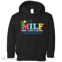 MILF Man I Love Florida Beach Summer Vacation Palm Tree Toddler Hoodie thumb 0