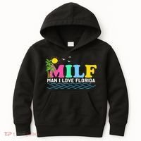 MILF Man I Love Florida Beach Summer Vacation Palm Tree Kids Hoodie thumb 0