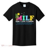 MILF Man I Love Florida Beach Summer Vacation Palm Tree Kids T-Shirt thumb 0