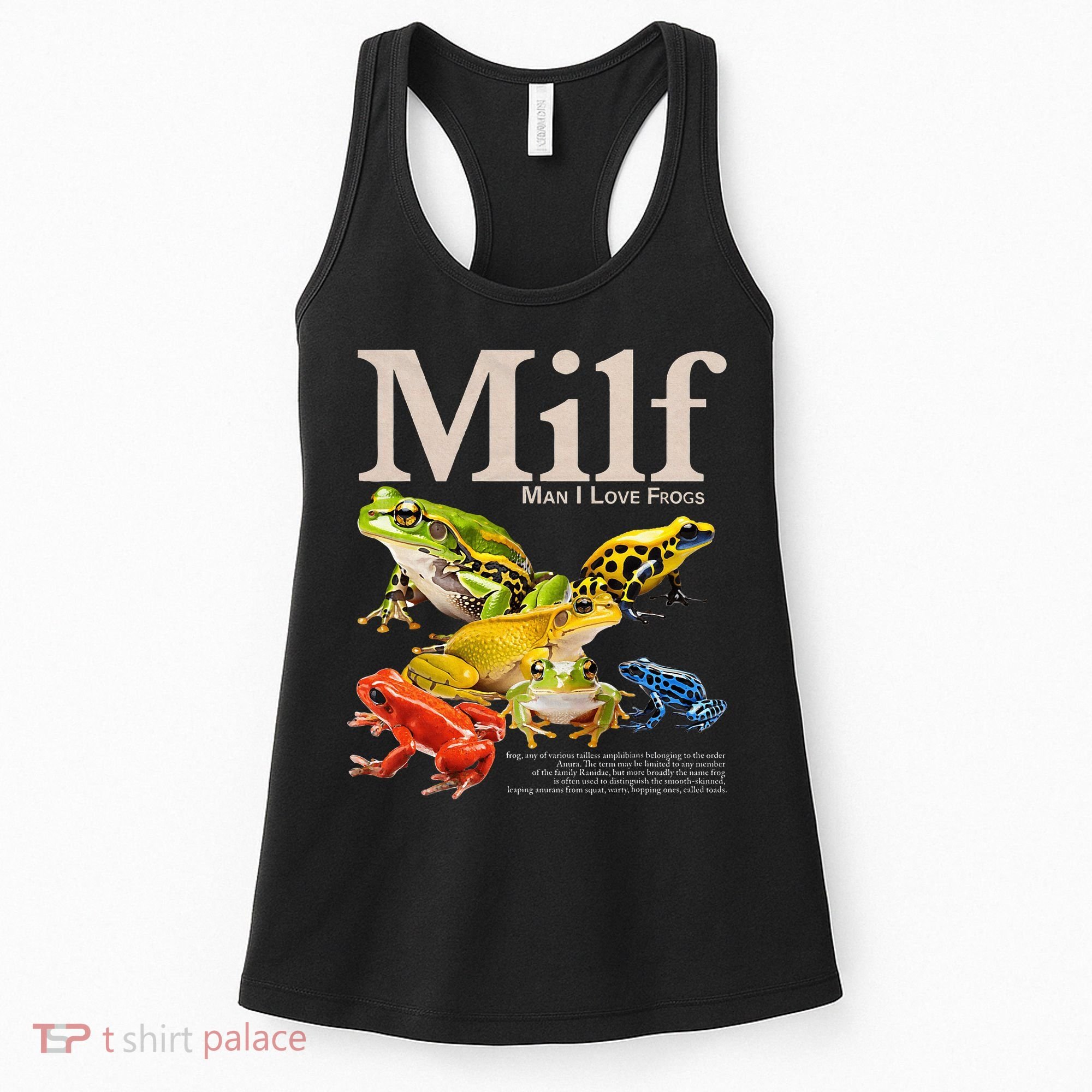Milf Man I Love Frogs Adult Humor Saying Women's Tank Top