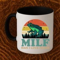 Milf Man I Love Frogs Funny Amphibian Lovers Coffee Mug thumb 2