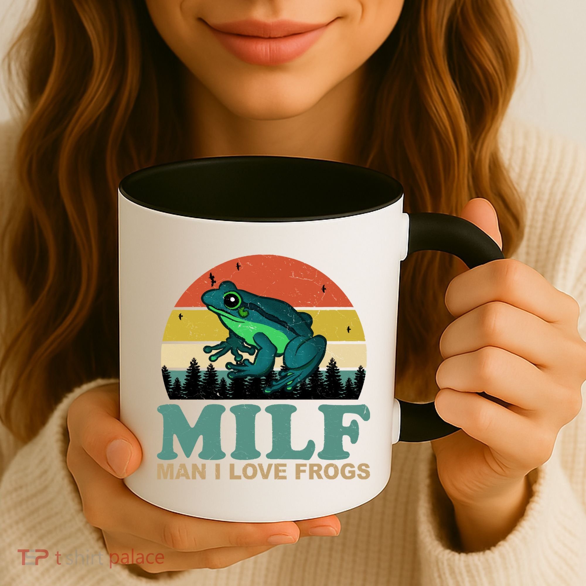 Milf Man I Love Frogs Funny Amphibian Lovers Coffee Mug