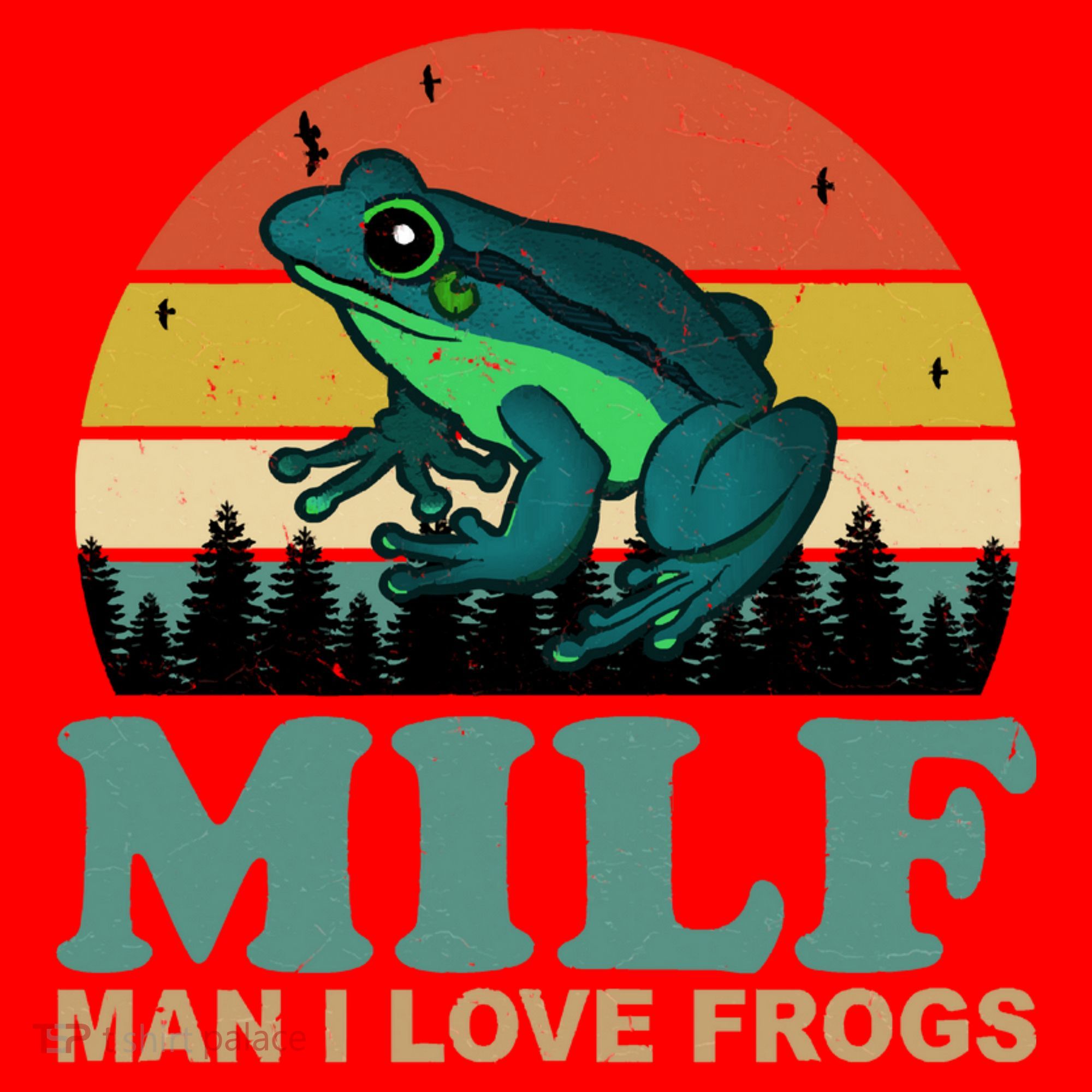 Milf Man I Love Frogs Funny Amphibian Lovers Santa Hat