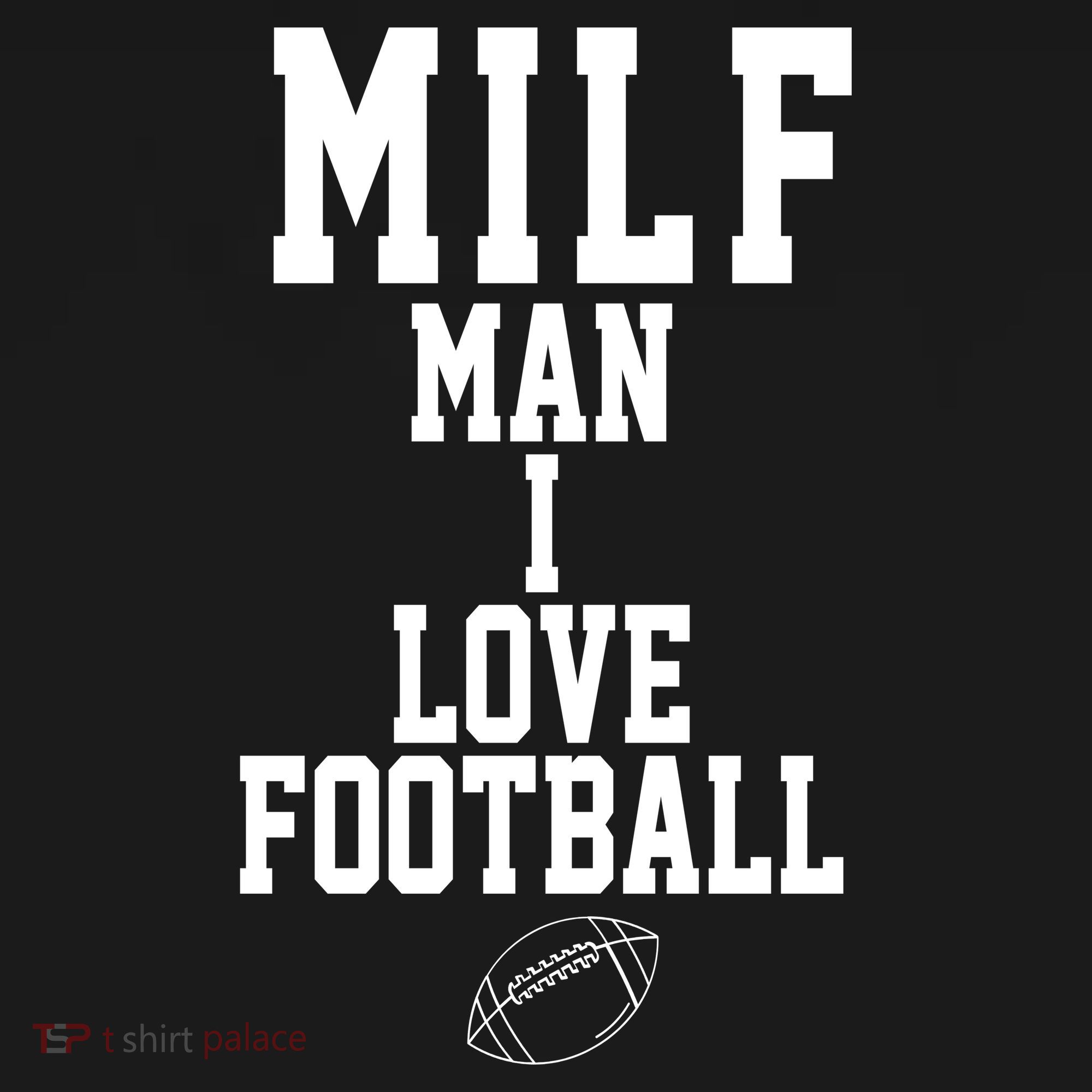 MILF Man I Love Football Funny Women's Hoodie