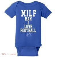 MILF Man I Love Football Funny Baby Bodysuit thumb 0