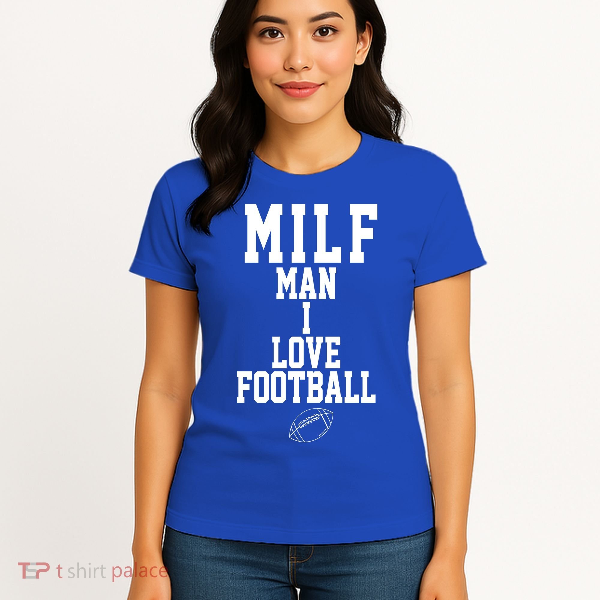 MILF Man I Love Football Funny Women's T-Shirt