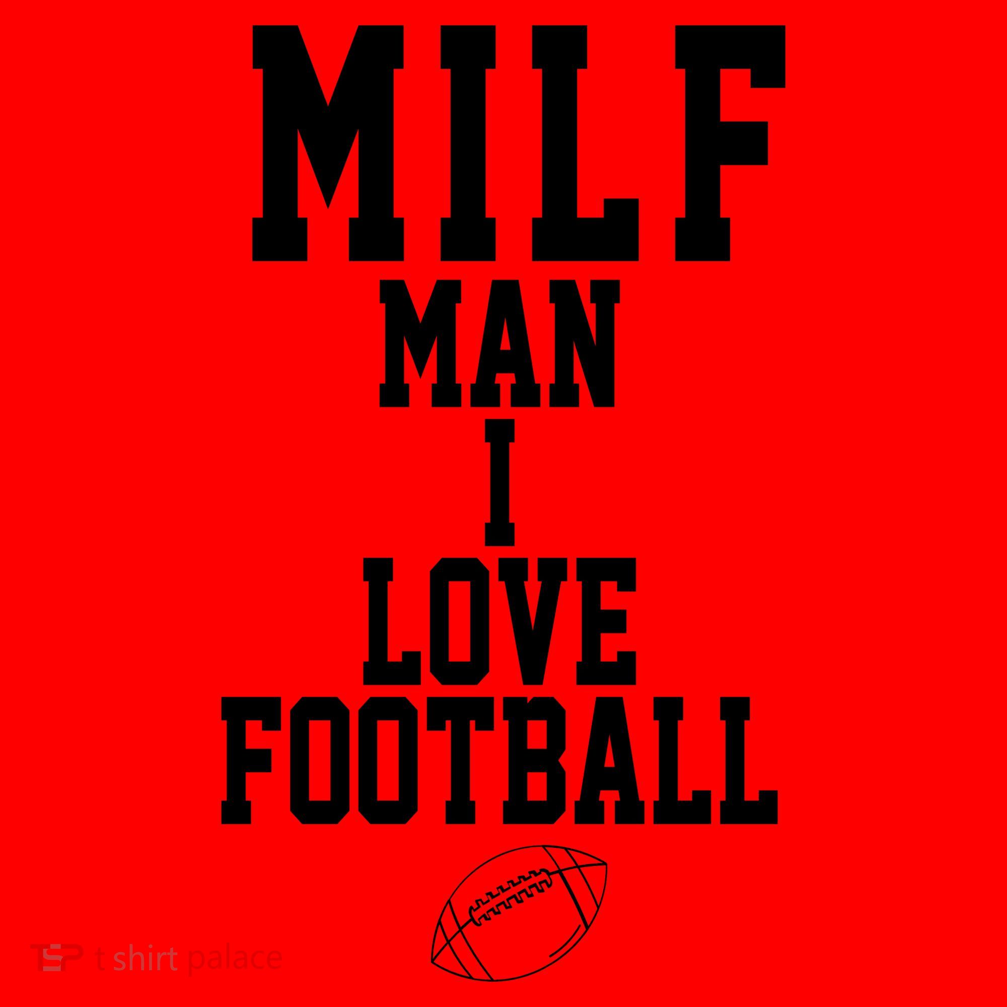 MILF Man I Love Football Funny Santa Hat