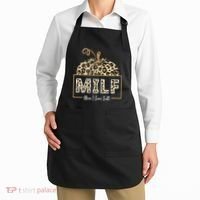 MILF Man I Love Fall Leopard Pumpkin Funny Apron thumb 2