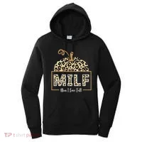 MILF Man I Love Fall Leopard Pumpkin Funny Women's Hoodie thumb 0