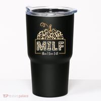 MILF Man I Love Fall Leopard Pumpkin Funny Tumbler thumb 0
