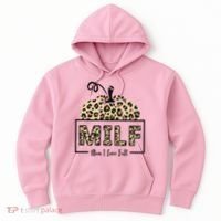 MILF Man I Love Fall Leopard Pumpkin Funny Hoodie thumb 0