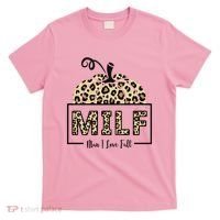 MILF Man I Love Fall Leopard Pumpkin Funny T-Shirt thumb 0