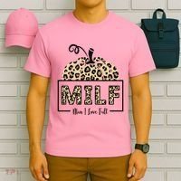 MILF Man I Love Fall Leopard Pumpkin Funny T-Shirt thumb 6
