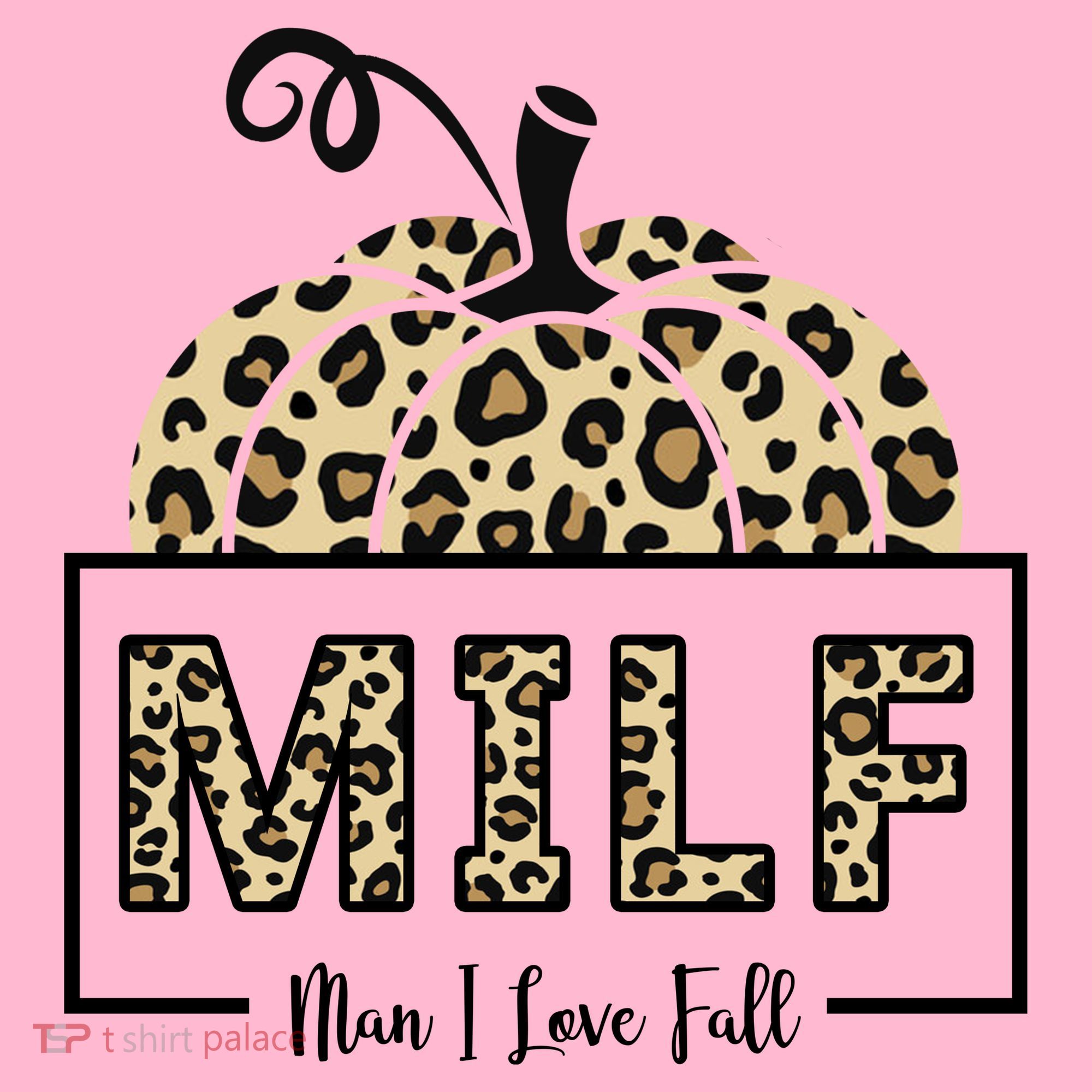 MILF Man I Love Fall Leopard Pumpkin Funny Mousepad