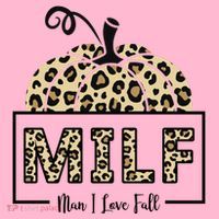 MILF Man I Love Fall Leopard Pumpkin Funny Toddler T-Shirt thumb 4