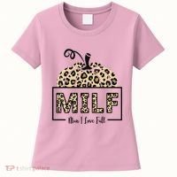 MILF Man I Love Fall Leopard Pumpkin Funny Women's T-Shirt thumb 0