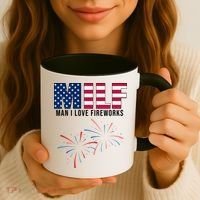 MILF Man I Love Fireworks Funny 4th Of July Coffee Mug thumb 3