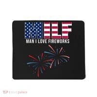 MILF Man I Love Fireworks Funny 4th Of July Mousepad thumb 0
