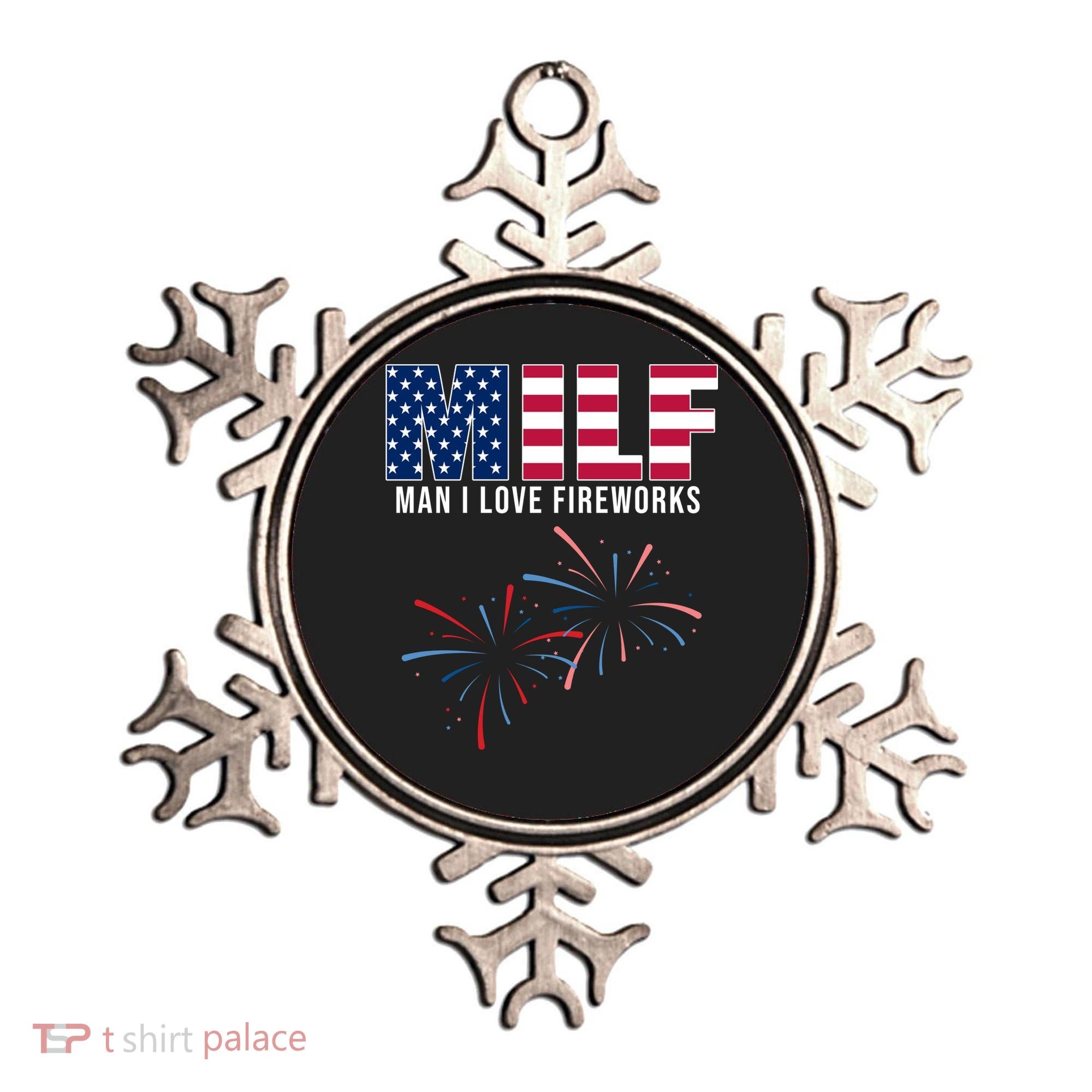 MILF Man I Love Fireworks Funny 4th Of July Ornament