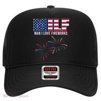 MILF Man I Love Fireworks Funny 4th Of July Hat thumb 0