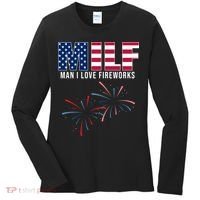 MILF Man I Love Fireworks Funny 4th Of July Women's Long Sleeve Shirt thumb 0