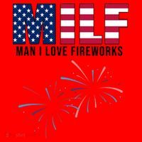 MILF Man I Love Fireworks Funny 4th Of July Santa Hat thumb 1