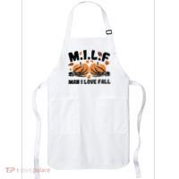 Milf Man I Love Fall Skeleton Pumpkin Hand Boob Apron thumb 0