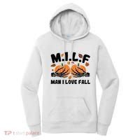 Milf Man I Love Fall Skeleton Pumpkin Hand Boob Women's Hoodie thumb 0