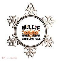 Milf Man I Love Fall Skeleton Pumpkin Hand Boob Ornament thumb 0