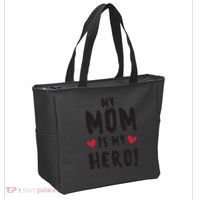 My Mom Is My Hero Tote Bag thumb 2