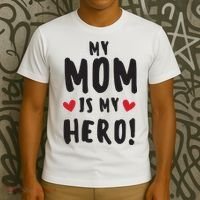 My Mom Is My Hero T-Shirt thumb 3