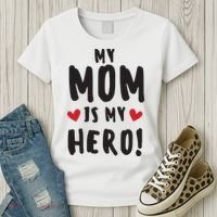 My Mom Is My Hero Women's T-Shirt thumb 3
