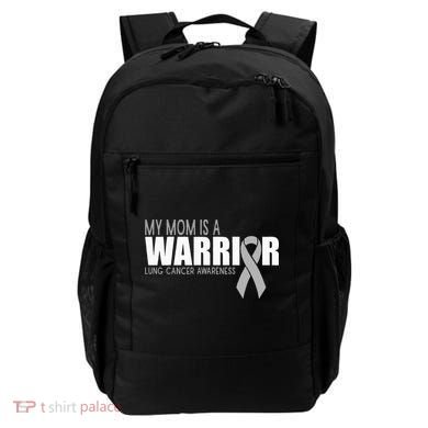 My Mom Is A Warrior Lung Cancer Awareness Backpack
