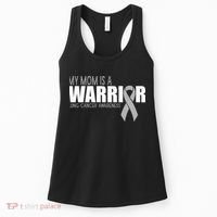 My Mom Is A Warrior Lung Cancer Awareness Women's Tank Top thumb 0