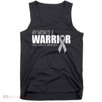 My Mom Is A Warrior Lung Cancer Awareness Tank Top thumb 0