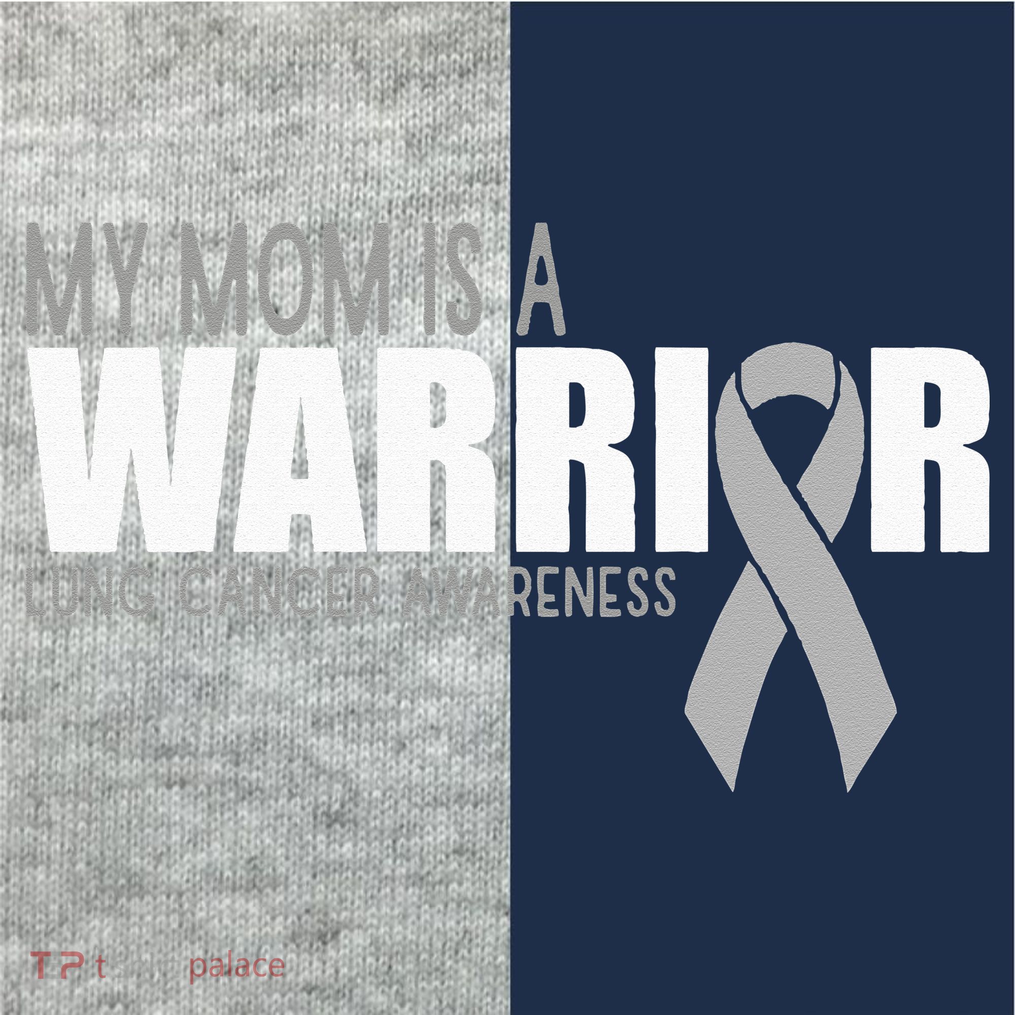 My Mom Is A Warrior Lung Cancer Awareness Kids Colorblock Raglan Jersey