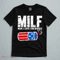 MILF Man I Love Fireworks 4th Of July Funny Fourth Of July T-Shirt thumb 5