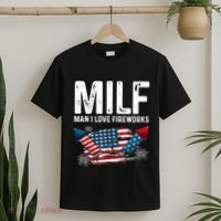 MILF Man I Love Fireworks 4th Of July Funny Fourth Of July T-Shirt thumb 2