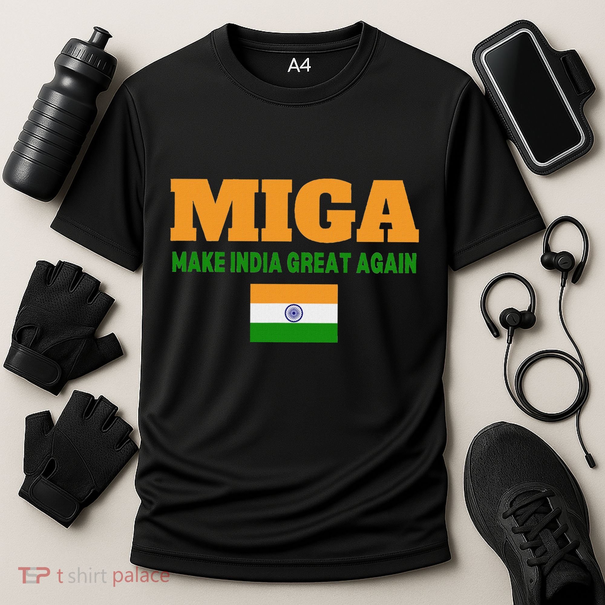 Miga Make India Great Again Maga Cooling Performance Crew T-Shirt