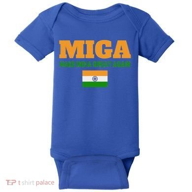 Miga Make India Great Again Maga Baby Bodysuit
