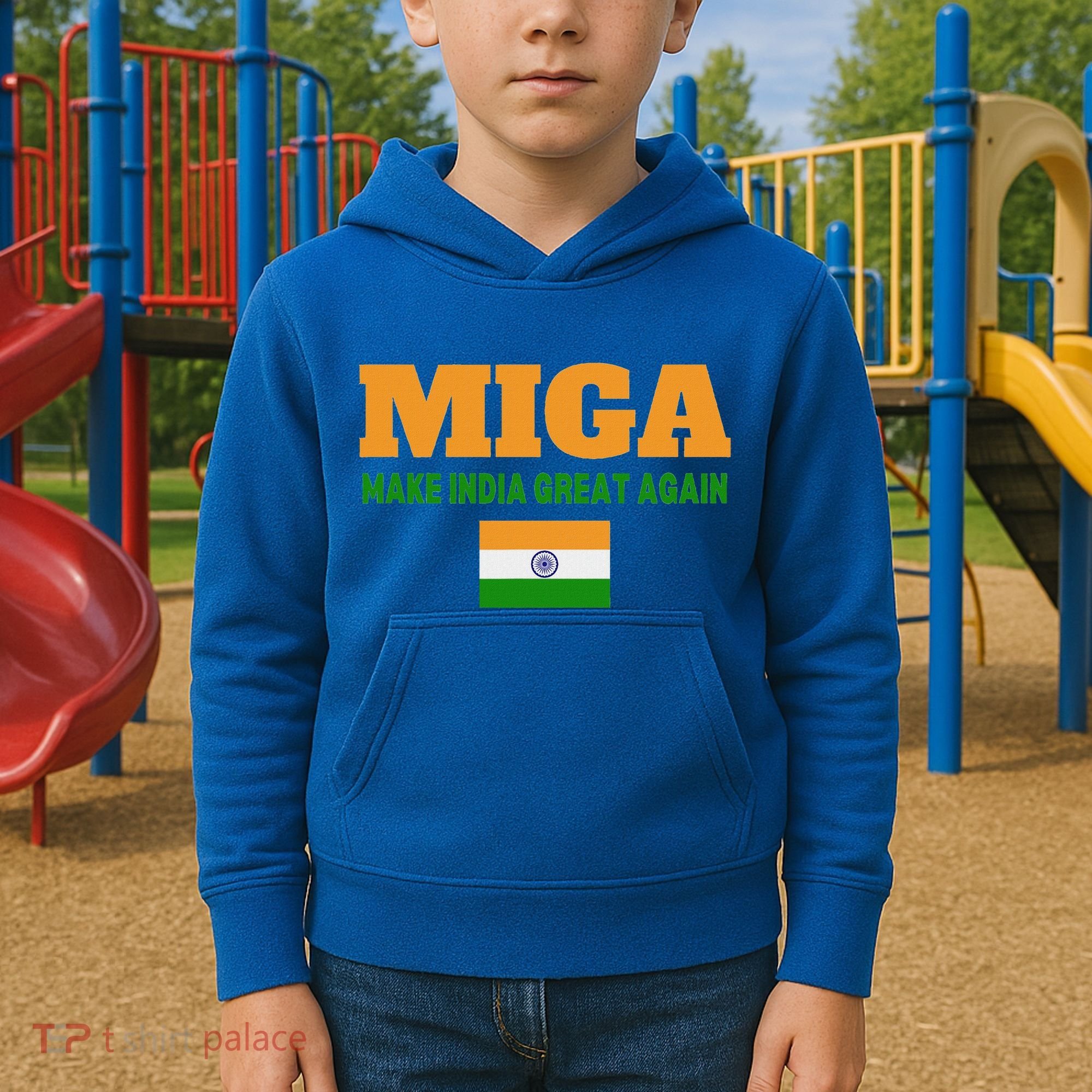 Miga Make India Great Again Maga Kids Hoodie