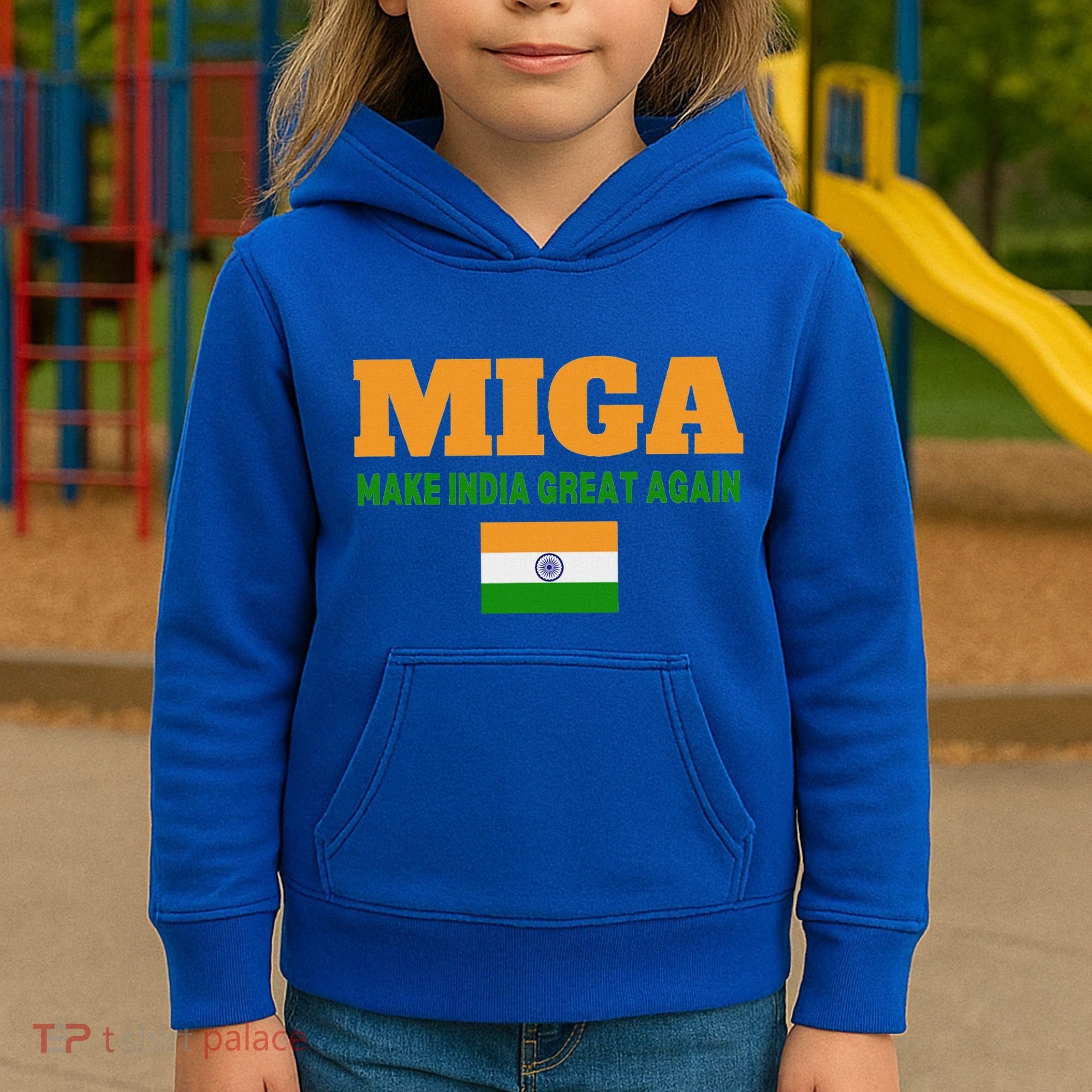 Miga Make India Great Again Maga Kids Hoodie