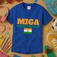 Miga Make India Great Again Maga Kids T-Shirt thumb 3